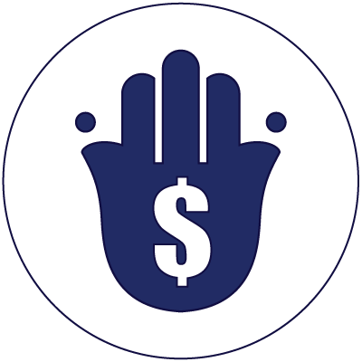 Financial support icon