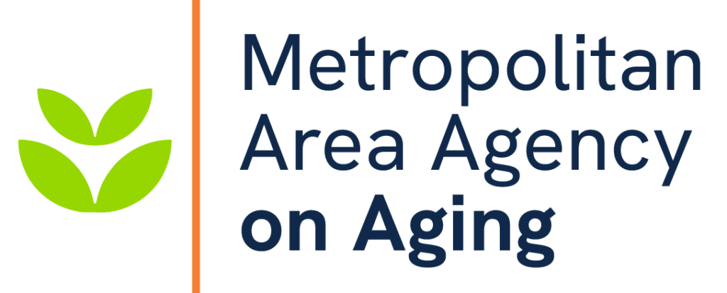 Metropolitan Area Agency on Aging logo with icon.
